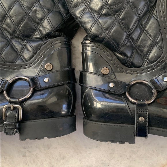 Stuart Weitzman lined rain boots - Picture 5 of 7